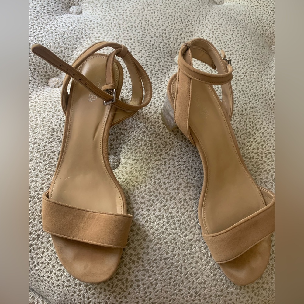 Tan Ankle Strap Sandals by Michael Kors 8.5